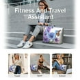 thumbnail image 5 of Tote Bag for Women - Pioneer Flower Shoulder Bag - Large Utility Work Duffle Bag with Zipper Handbag for Travel, Work, Sprots, 5 of 5