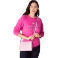 thumbnail image 2 of Kate Spade Leila Triple Gusset Crossbody Pebbled Leather Shoulder Bag, Quartz Pink, 2 of 5