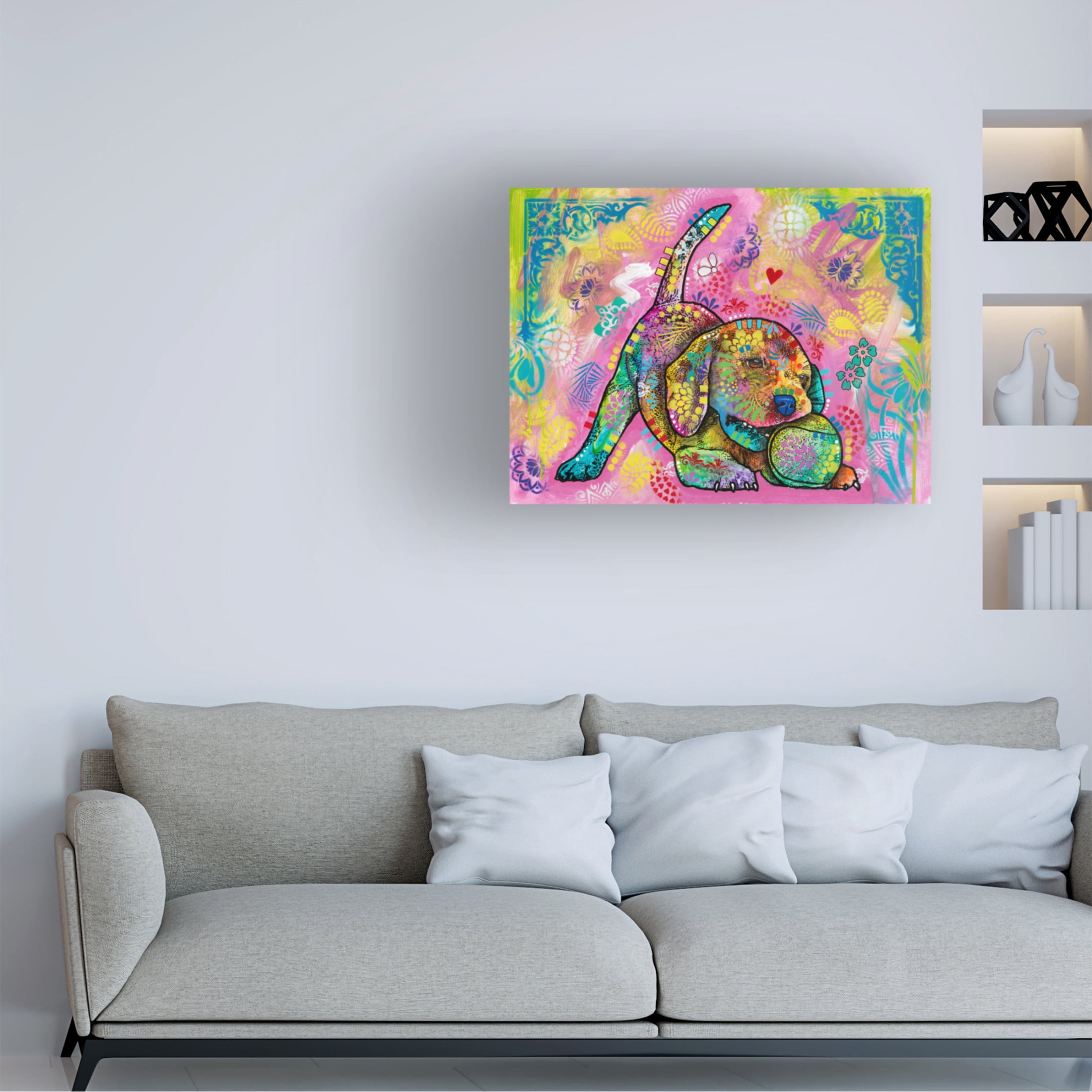 Canvas Wall Art - Dean Russo 'Earning the Teefs' Wall Art for Living Room, Bedroom, or Office Décor by Trademark Fine Art - 47 x 35 Inches