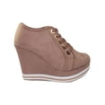 thumbnail image 2 of BOTIN TENIS TACON SARAH SERGEI MUJER CAFE GAMUZA 66861 LEON  66861p, 2 of 3