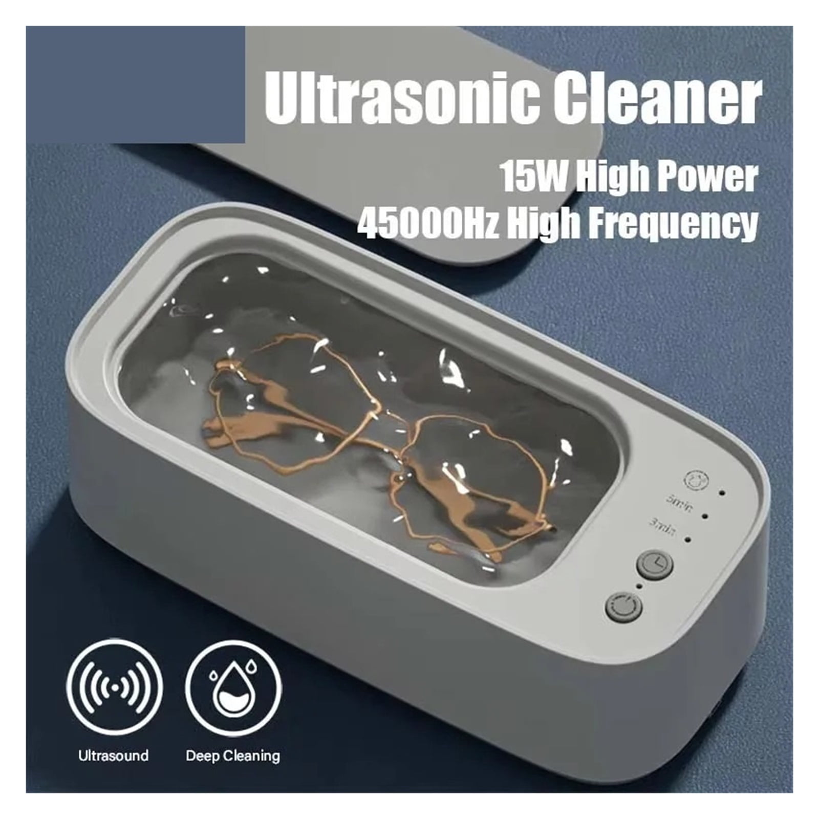 45KHZ Ultrasonic Glasses Cleaning Machine Ultrasound Jewelry Cleaner Machine High Frequency Ultrasonic Cleaner Bath