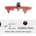 thumbnail image 3 of AHD 1080P Car Brake Light Rear View Reverse Camera Compatible For Citroen Berlingo Peugeot Partner II 2008-2016 Waterproof Backup Camera(Golden lens), 3 of 7