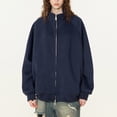 thumbnail image 5 of MKLEKYY Veste Matelassée à Enfiler pour Femmes Automne Cardigan Version Hommes et Femmes Hauts Polyvalents Décontracté Double Fermeture Éclair Tendance, 5 of 5