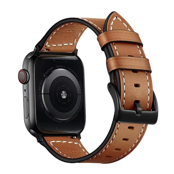 Vintage Leather Strap for Apple Watch Ultra 2/Ultra 49mm & Series 10/11 46mm, 45mm 44mm 42mm, Unisex Apple Watch Band Leather