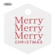 thumbnail image 1 of 100 piezas de adornos para árbol de Navidad, etiquetas de regalo, adornos para tarjetas de Navidad, hexágono blanco, 1 of 4