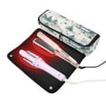 thumbnail image 3 of Hair Tool Organizer Bag with Heat Resistant Mat Removable Travel Storage Case for Hot Air Brushes Curling Irons Vintage Christmas Winter Scene, 3 of 8