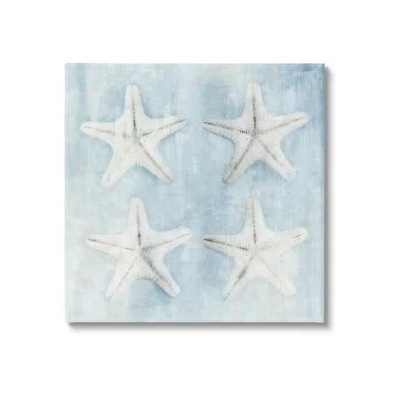 Stupell Aquatic Starfish Soft Blue Coastal Landscape Painting Gallery Wrapped Canvas Print Wall Art