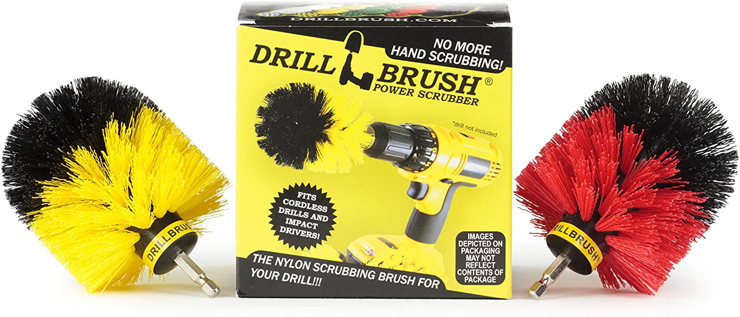 Spin Brush Cleaning Kit Drill Brush Concrete, Brick, Fireplace