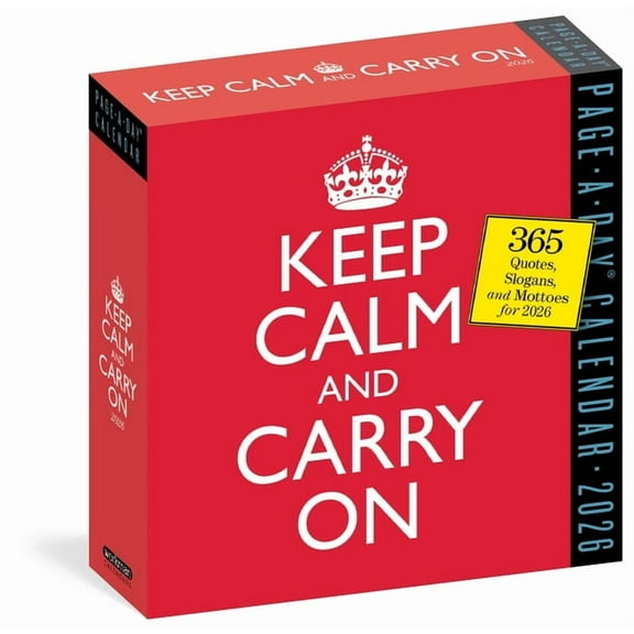 Keep Calm and Carry on Page-A-Day(r) Calendar 2026: 365 Quotes, Slogans, and Mottos for 2026, (Paperback)