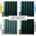 thumbnail image 4 of HPD Half Price Drapes Slate Teal Faux Linen Room Darkening Curtains for Bedroom & Living Room Curtains (1 Panel), Door & Window Curtains 120 inches long, Rod Pocket Curtains & drapes, 50W X 120L, 4 of 13