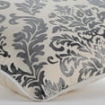 thumbnail image 2 of Paloma Green Throw Pillow Cover, Contemporary Floral Cushion Cover, 12x12 inch (30x30 cm) Throw Pillow Cover, Burnout Velvet Decorative Pillow Cover, Gray Damask - Paloma Grey Damask, 2 of 5
