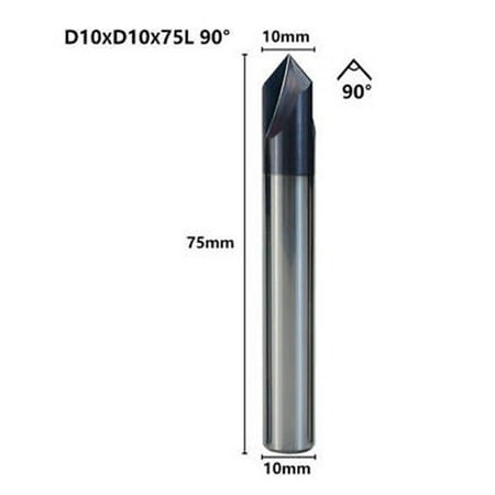 

90 Degree Chamfer End Mill 3Flute Milling Cutter Carbide Router Engineering Tool