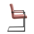 thumbnail image 5 of Modway Savoy 16.5" Velvet & Metal Dining Chairs in Rose Pink/Black (Set of 2), 5 of 9