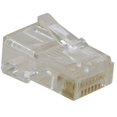 thumbnail image 1 of Tripp Lite 10-Pack of RJ45 Plugs for Solid Stranded Conductor 4-pair Cat5e Cable(N030-010), 1 of 2