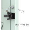 thumbnail image 2 of Reversible Design Gate Latch, Self-Locking Quick Release For Easy Operation, Thicken Steel Construction Offering Superior Durability, Suitable For Various Gates, 2 of 5