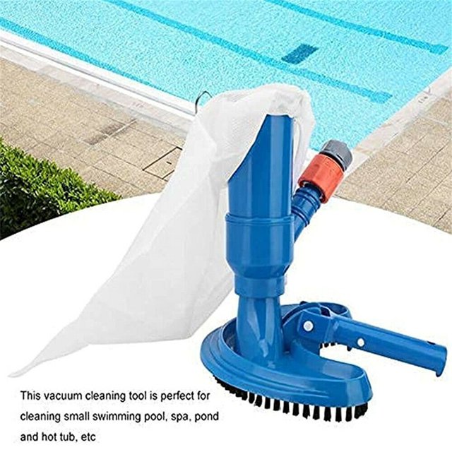 Estbridge Pool Vacuums Mini Jet Underwater Cleaner Handheld Pool Spa Pond Mini Jet Vac Vacuum Cleaner with Mesh Bag Quick Connector for Cleaning Small Swimming Pool