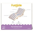 thumbnail image 2 of Funsicle: Deco FunChaiser Lounge - Blue & Cream, Inflatable Pool & Water Float, 68x34x30", Contoured Design, Drink Holder, 220 lb Capacity, 2 of 7
