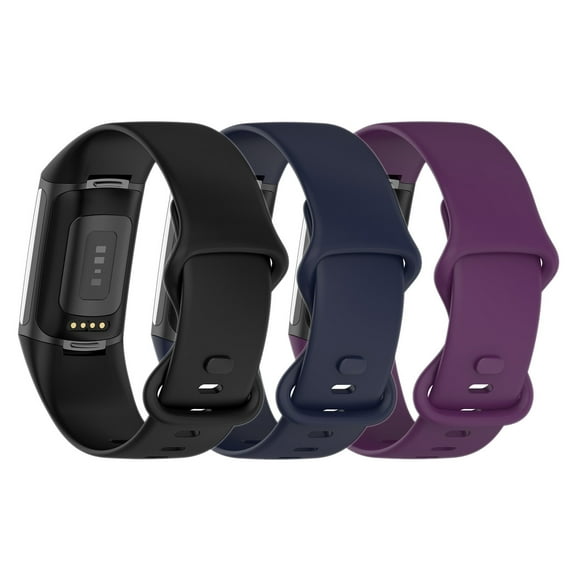 Tianle 3 Pack Compatible with Fitbit Charge 6 Bands/ Fitbit Charge 5 Bands for Women, Slim Soft Silicon Replacement Band for Fitbit Charge 6/Charge 5 Bands Women Men