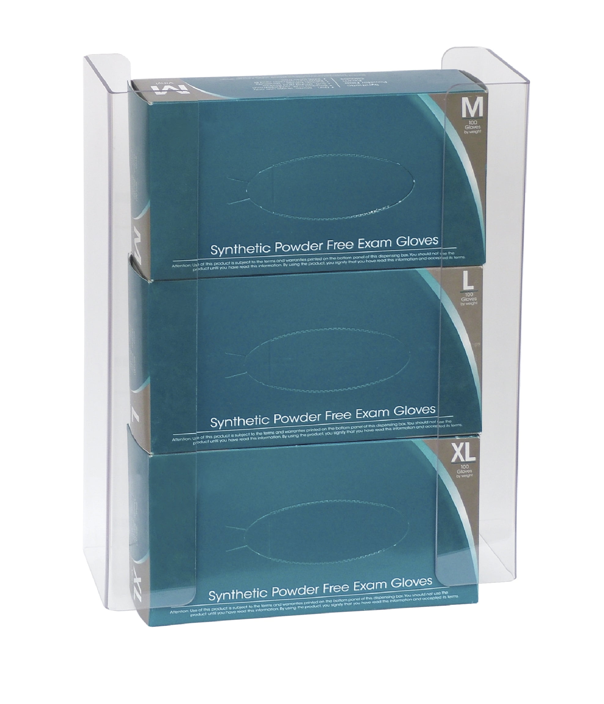 Omnimed Acrylic Triple Glove Box Holder