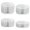 White, variant on Ywmsfl Pack of 4 Multifunctional Dessert Display Stands Foldable User Friendly Treats Holders for Cake Shows in Celebration