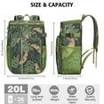 thumbnail image 2 of Tropical Jungle Leaves Soft Cooler Bag - 20L, Keeps Contents Cold/Hot 20 Hours, Perfect for Camping, 2 of 5