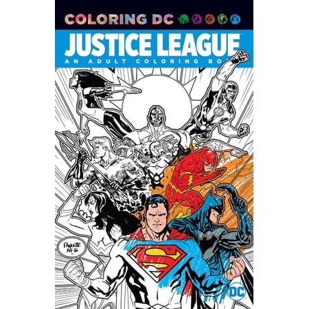 Justice League: An Adult Coloring Book, 9781401274047, Paperback, Clr Csm