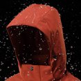 thumbnail image 4 of Sentmoon Ski Coat Plus Size Hooded Neck Long Sleeve Womens Lightweight Jackets Zipper Solid Color Windproof Waterproof Trendy Womens Clothes with Pockets Fall and Winter for Running and Hiking, 4 of 8
