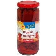 Mediterranean Organic Fire Roasted Red Peppers, 16 oz (Pack of 6)