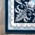 thumbnail image 3 of JONATHAN Y MODERN PERSIAN 2 x 8 Runner Rug, Acanthus French Border - Navy/Blue, MDP504C-28, 3 of 9