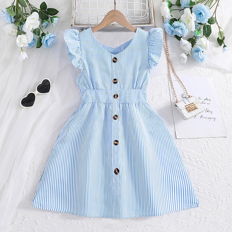 PINQI Girls Modern Dresses Summer Children's Girls Fashion Button Short Sleeve Clothing New Clothing Primary A Line Dress Clothes (Red-a,9 Years) PINQI Girls Modern Dresses Summer Children's Girls Fashion Button Short Sleeve Clothing New Clothing Primary A Line Dress Clothes (Red-a,9 Years)