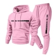 thumbnail image 2 of Yhkghxis Sweatsuits for Men 2 Piece Casual Letter Printed Sweatshirts Jogging Gym Sweat Suits Athletic Track Suit Sets, 2 of 7