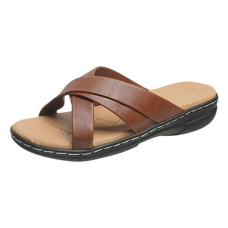 

Women s Wedge Sandals for Summer Lightweight Soft Vamp Platform Slip-on Slipper Casual Cutout Vintage Slides Bohemia Beach Sandals