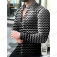 thumbnail image 1 of Camisas hawaianas de manga larga para hombre, camisa con gráficos geométricos, camisa de moda para hombre y mujer, blusa de playa, ropa para hombre, top con flores 2024, 1 of 6
