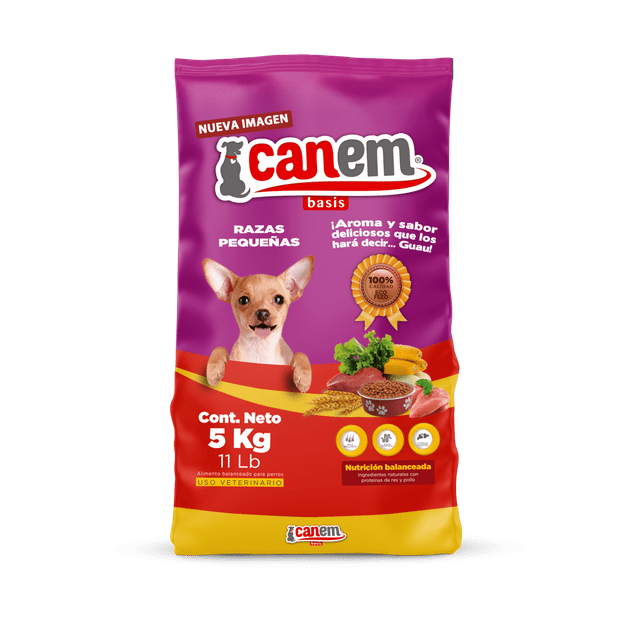 Alimento para Perro Adulto Razas Pequeñas 5KG Canem Basis 5 Kg