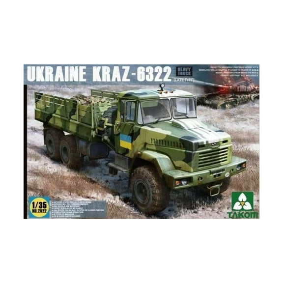 Takom Ukraine KRAZ6322 Late Type Heavy Truck New