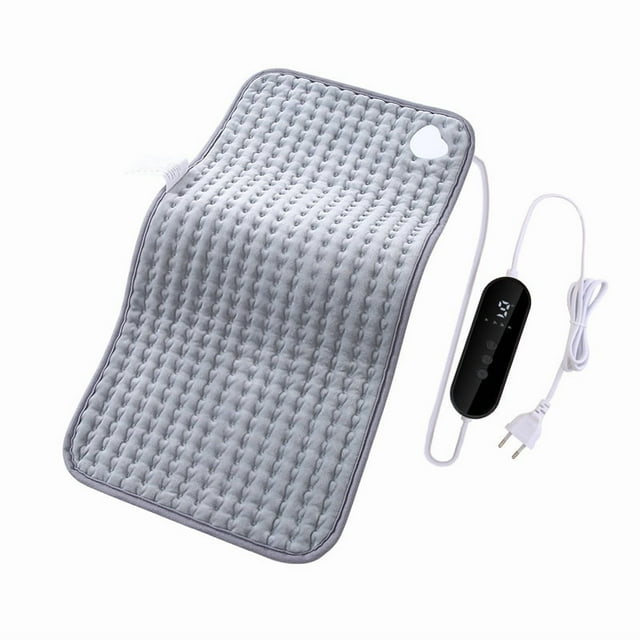 Electric Heating Pad, 30 x 60cm, Dark Gray, Relieves Neck/Shoulder/Muscle/Back/Arm Pain, 4-Speed Smart Timer & Auto Shut-Off, Heating Pad, Moist Heating Pad