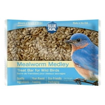 Blue Seal Mealworm Medley Suet Treat Bars for Wild Birds - 7 oz Suet Feeder (Pack of 12) - New