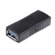 thumbnail image 3 of Adaptador USB 3.0 tipo A hembra a hembra compatible con USB 3.0 para una máxima capacidad de datos Negro, 3 of 9