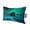Teal, Blue, Black, variant on Chaise Lounge Headrest Pillow 1 Pack, Green Lights Forest Waterproof Chair Pillows with Insert & Adjustable Elastic Strap for Beach Pool Recliner, Nature Night Sky Snowy Forest Outdoor Patio Pillow