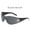 Black Legs, Black and Gray Pieces, variant on New European and American style millennium hot girl sunglasses, one-piece aviator sunshade glasses with pentagram design, fashionable and versatile