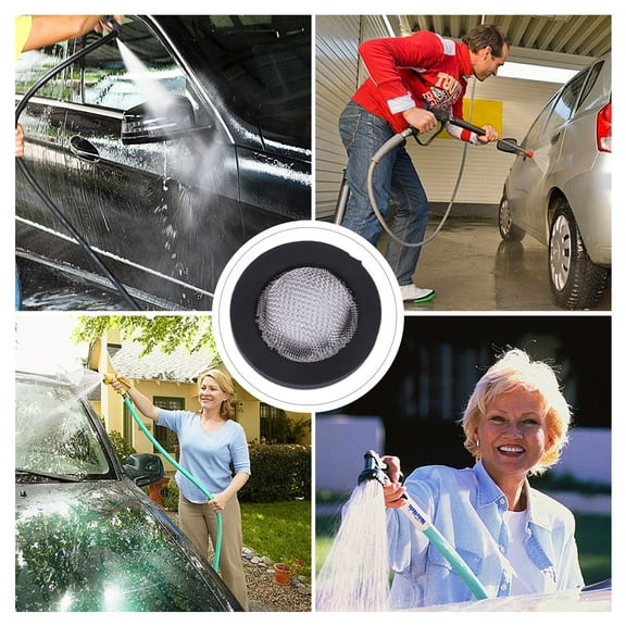 40pcs 1/2 Inch Rubber Gasket with Net Shower Head Filter Plumbing Hose Seal