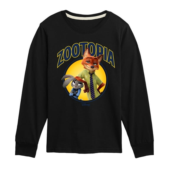 Disney Zootopia - Hopps & Wilde - Toddler & Youth Long Sleeve Graphic T-Shirt