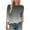 Gray2, variant on Longsleeve Tops Women Fashion Tees Casual Crewneck 3 4 Sleeve Loose T Shirt Ladies Tops Blouses Shirts