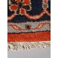 thumbnail image 3 of Rugsotic Carpets Hand Knotted Wool & Silk Eco-Friendly Oriental 5'x8' Area Rugs Rectangle Dark Orange Navy Classic Traditional Design High Pile Indoor Handmade Rug for Living Room, Bedroom AF0112, 3 of 7