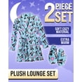 thumbnail image 2 of Sleep & Co Girls Bathrobe Set - Soft Plush Fleece Bathrobe with Matching Slippers for Girls, 2 of 6