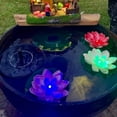 thumbnail image 5 of Veeki Lotus Floating Lanterns,Solar 3LEDs Lotus Flower Light Floating Lotus Garden Light Solar Pool Light Waterproof Landscape Path Lights for Garden Pond Fountain Pool Party Fancy Decor-0621, 5 of 5