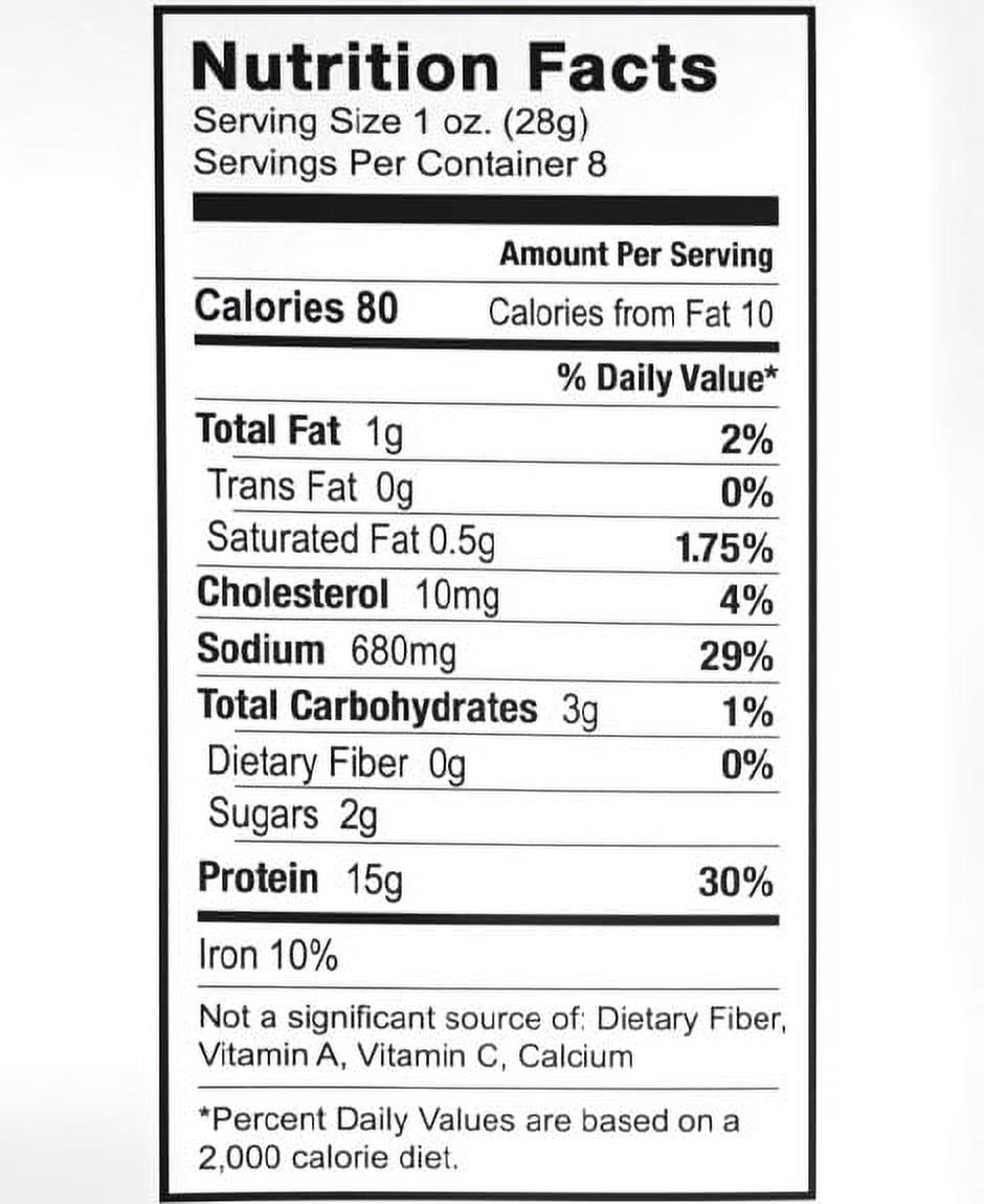 (2 pack) Enjoy Old Fashioned Peppered Beef Jerky 8oz Resealable Bag