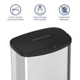 thumbnail image 5 of Nine Stars Automatic Bathroom Trash Can, 2.1 Gallon Stainless Steel, Motion Sensor Garbage Bin with Soft Close Lid, Silver, 5 of 8