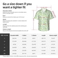 thumbnail image 5 of Gukieu Frogs Jumping Print Men's Short-sleeved Shirts, Button-down Lapel Hawaiian Shirts, T-shirts, Beach Vacation Summer Casual Wear,Medium, 5 of 7