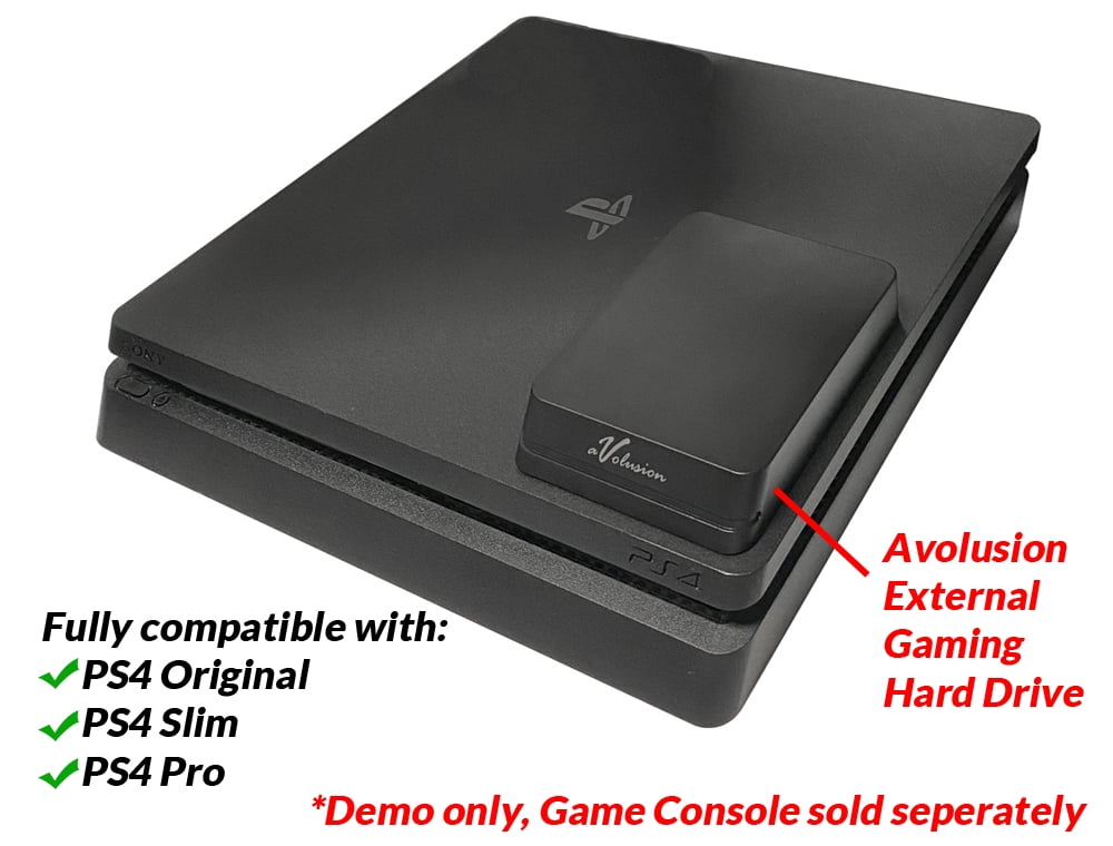 Avolusion Mini HDDGear Pro 1TB USB 3.0 Portable PS4 External Gaming Hard Drive (PS4 Pre-Formatted) HD250U3-X1-PRO-1TB-PS - 2 Year Warranty